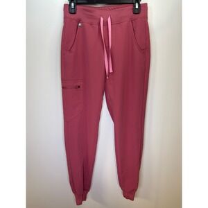FIGS‎ Zamora Jogger Scrub Pants Mauve Pink XS W21SW2050 Regular Length Womens